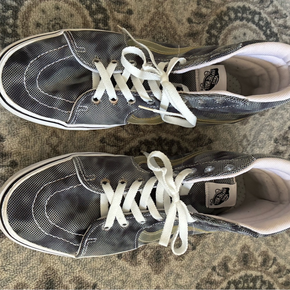 Vans Gray and White Athletic Shoes